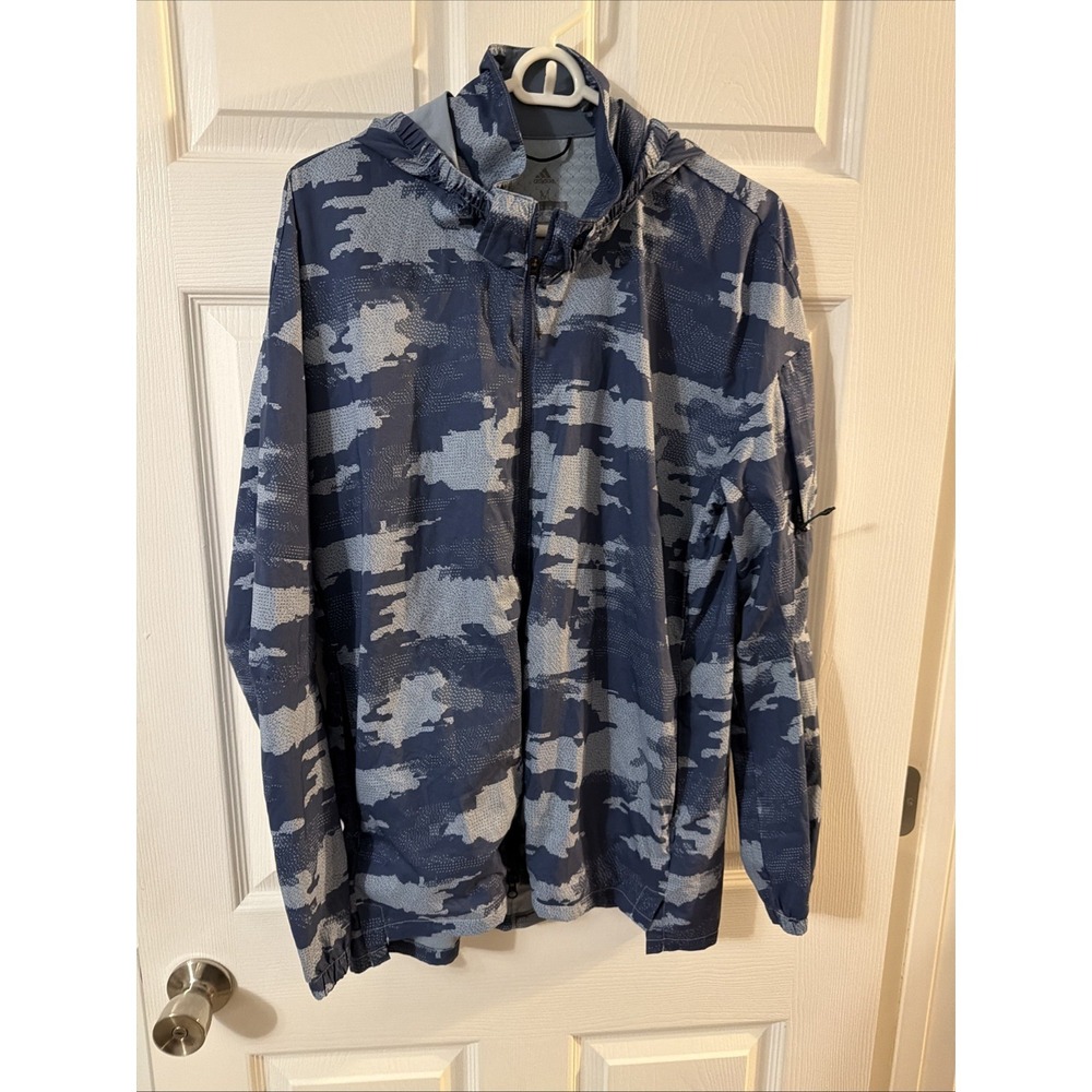 Adidas Jacket Packable Waterproof Running Multicolor Men's Size Medium